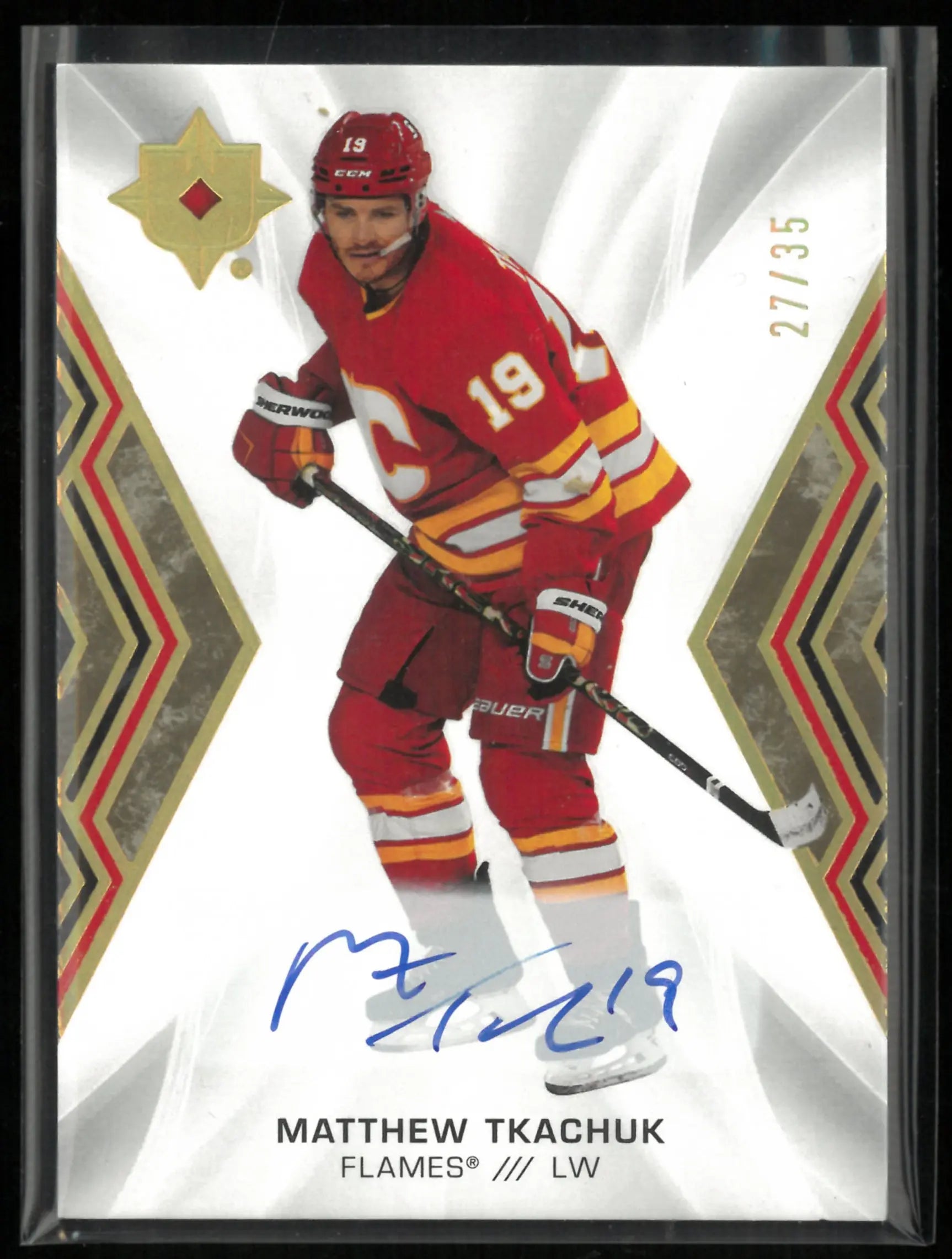 2021-22 Upper Deck Ultimate Collection Matthew Tkachuk Autograph Auto /35 
