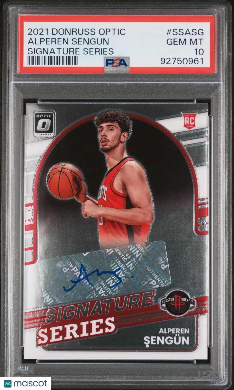 2021 Donruss Optic Signature Series Auto Alperen Sengun RC Rookie PSA 10 