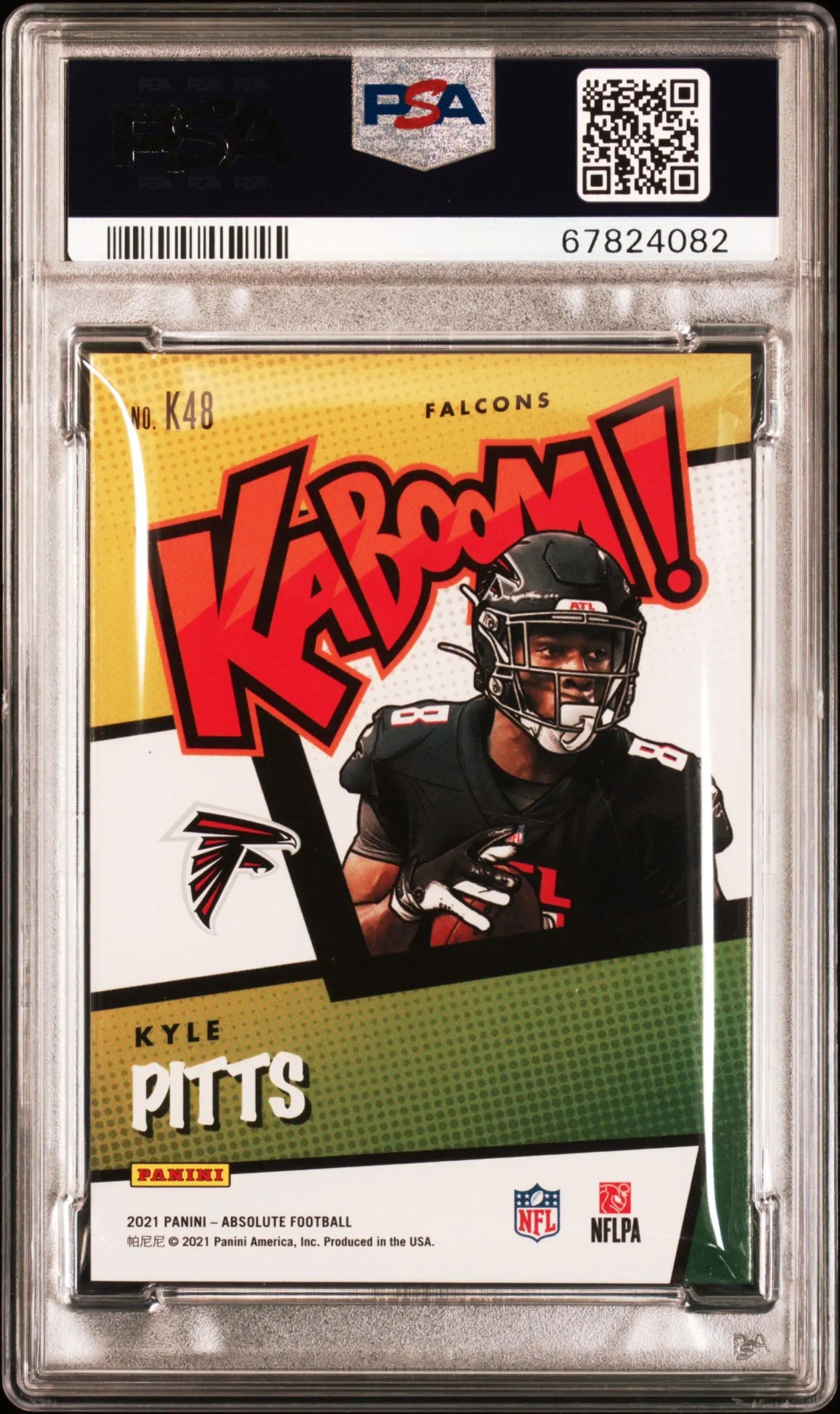 2021 Panini Absolute Kaboom! Rookie Kyle Pitts RC PSA 9 