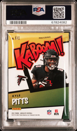 2021 Panini Absolute Kaboom! Rookie Kyle Pitts RC PSA 9 