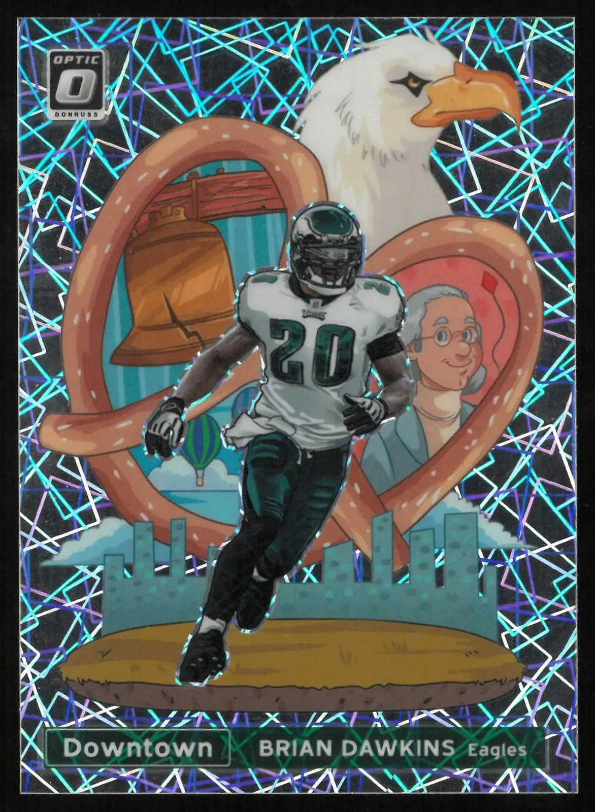 2021 Panini Donruss Optic Football Brian Dawkins Downtown! Prizm 