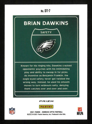 2021 Panini Donruss Optic Football Brian Dawkins Downtown! Prizm 