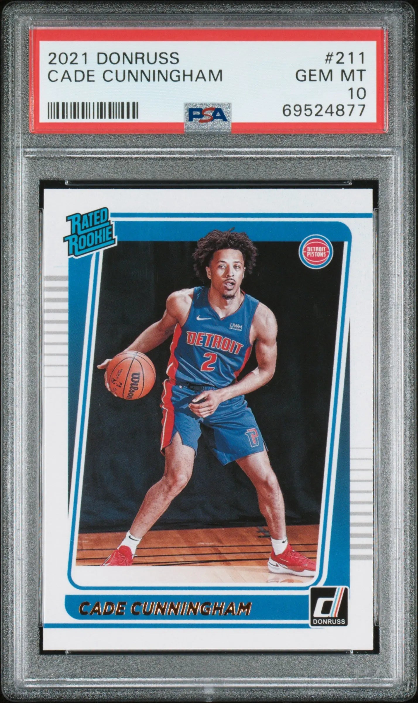 2021 Panini Donruss Rated Rookie Cade Cunningham RC PSA 10 