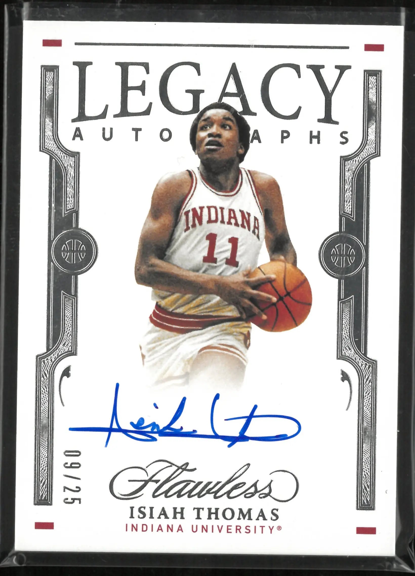 2021 Panini Flawless Legacy Autographs Isiah Thomas Auto /60 