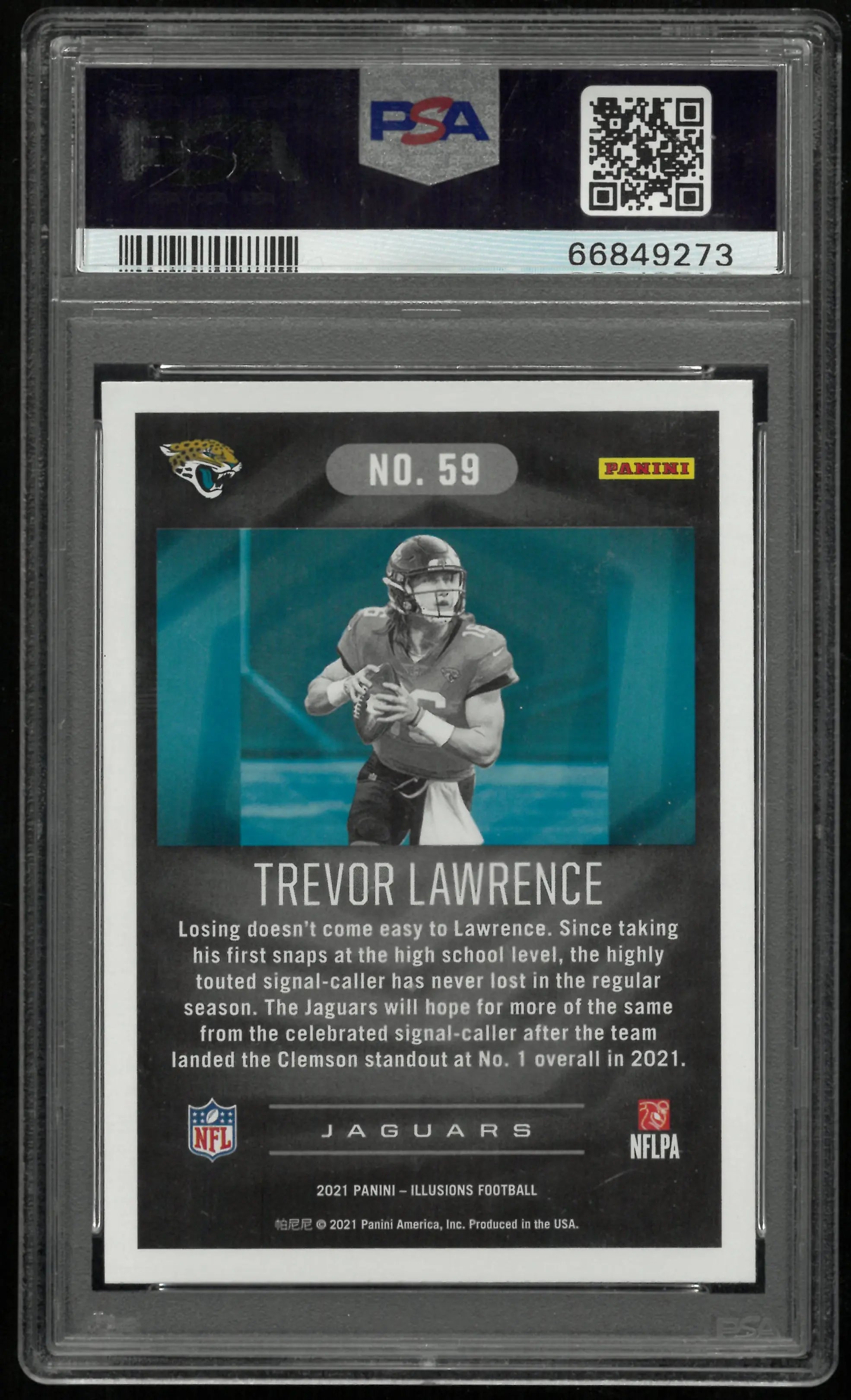 2021 Panini Illusions Trevor Lawrence #59 PSA 10 