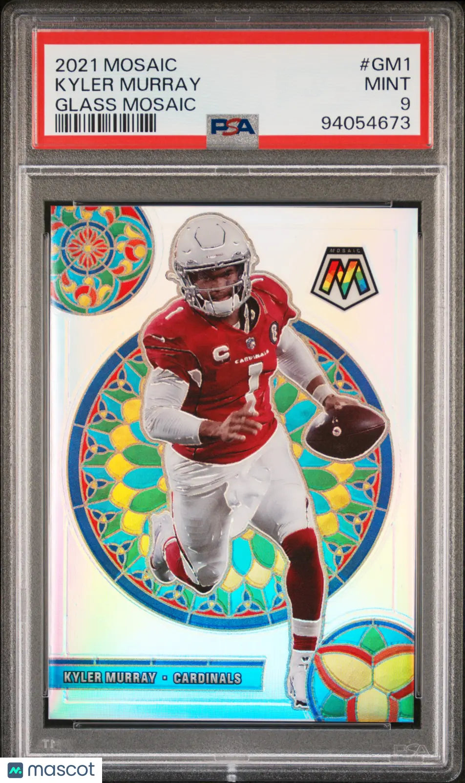 2021 Panini Mosaic Football Glass Mosaic Kyler Murray PSA 9 