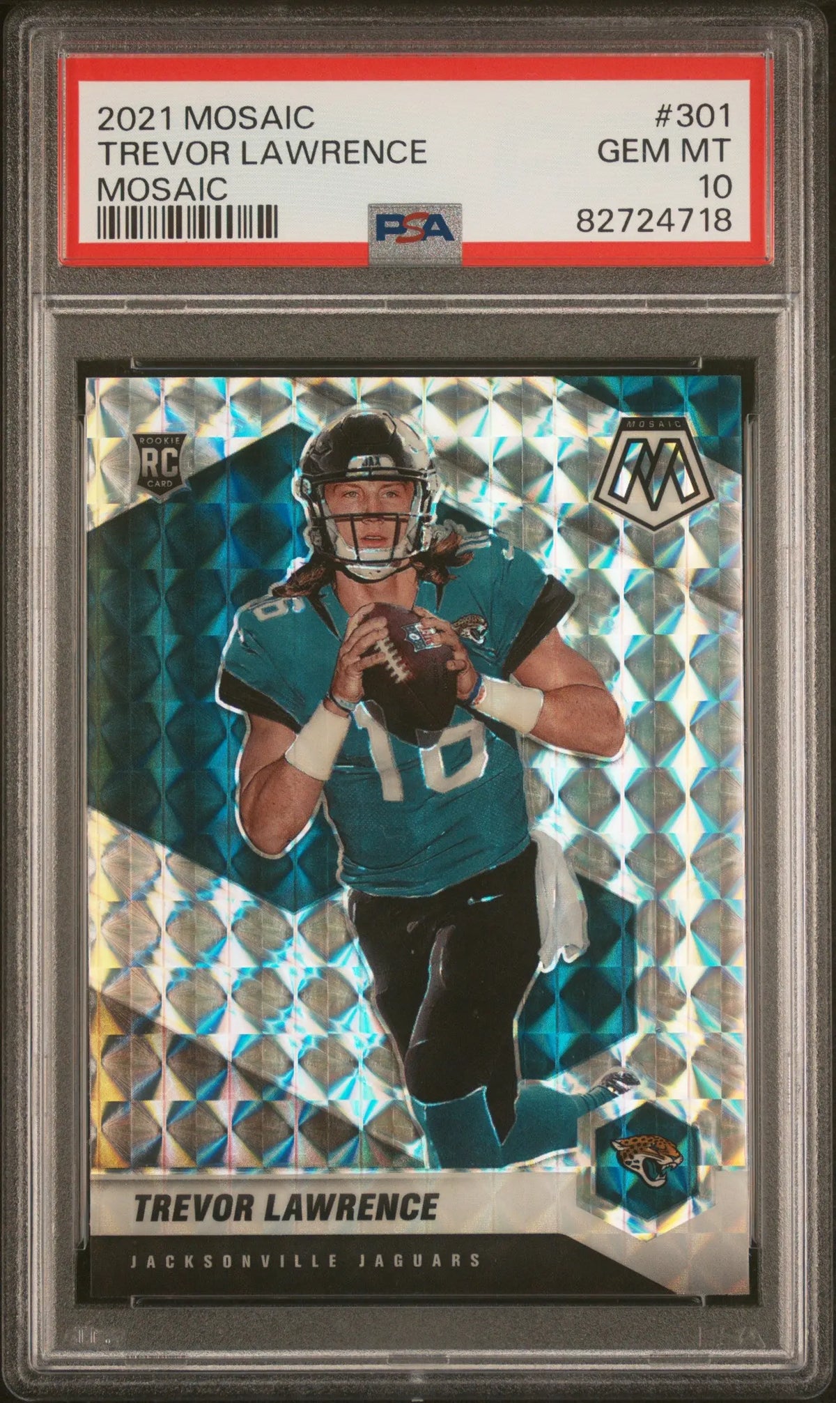 2021 Panini Mosaic Rookie Trevor Lawrence Mosaic RC PSA 10 