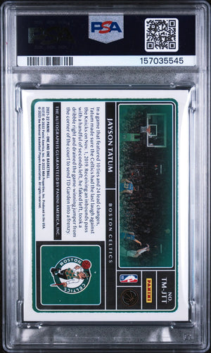 2021 Panini One And One Timeless Moments Autographs Jayson Tatum Auto-Red PSA 0 