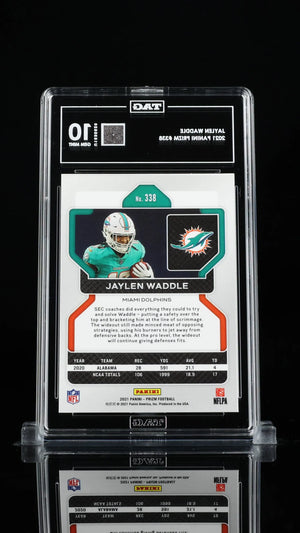 2021 Panini Prizm Jaylen Waddle RC Rookie Base Prizm TAG 10 Dolphins 