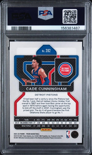 2021 Panini Prizm Rookie Cade Cunningham RC PSA 9 