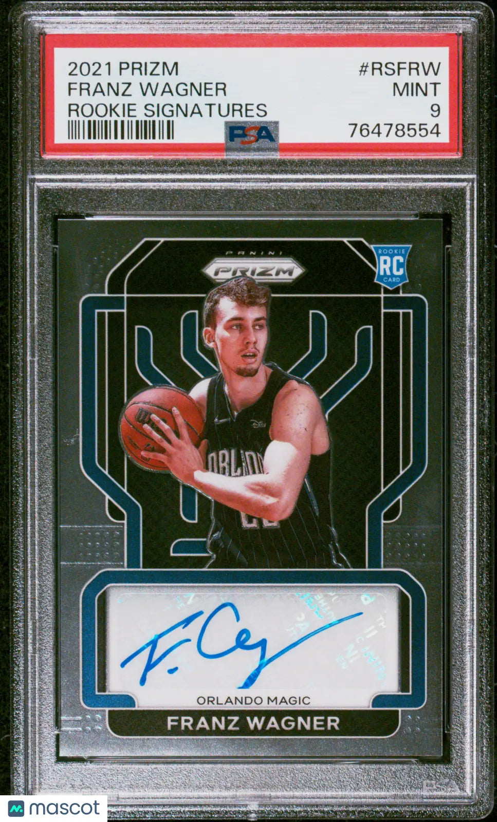 2021 Panini Prizm Rookie Signatures Auto Franz Wagner RC PSA 9 