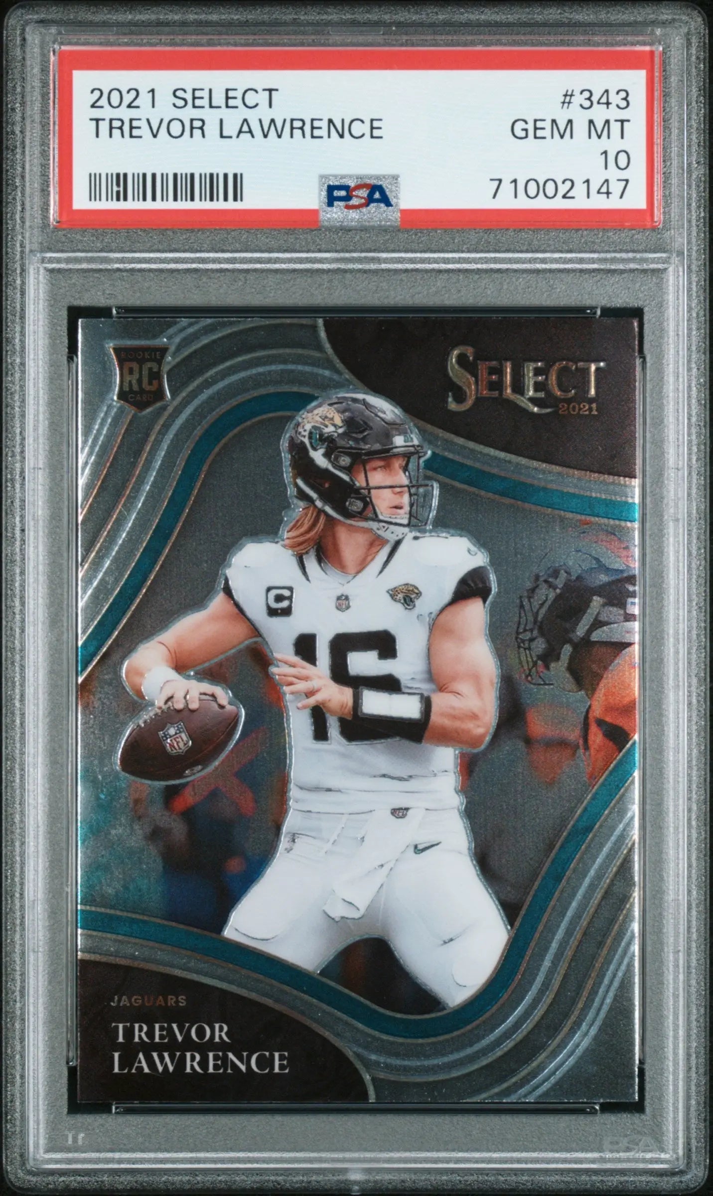 2021 Panini Select Football Trevor Lawrence RC Rookie #343 PSA 10 