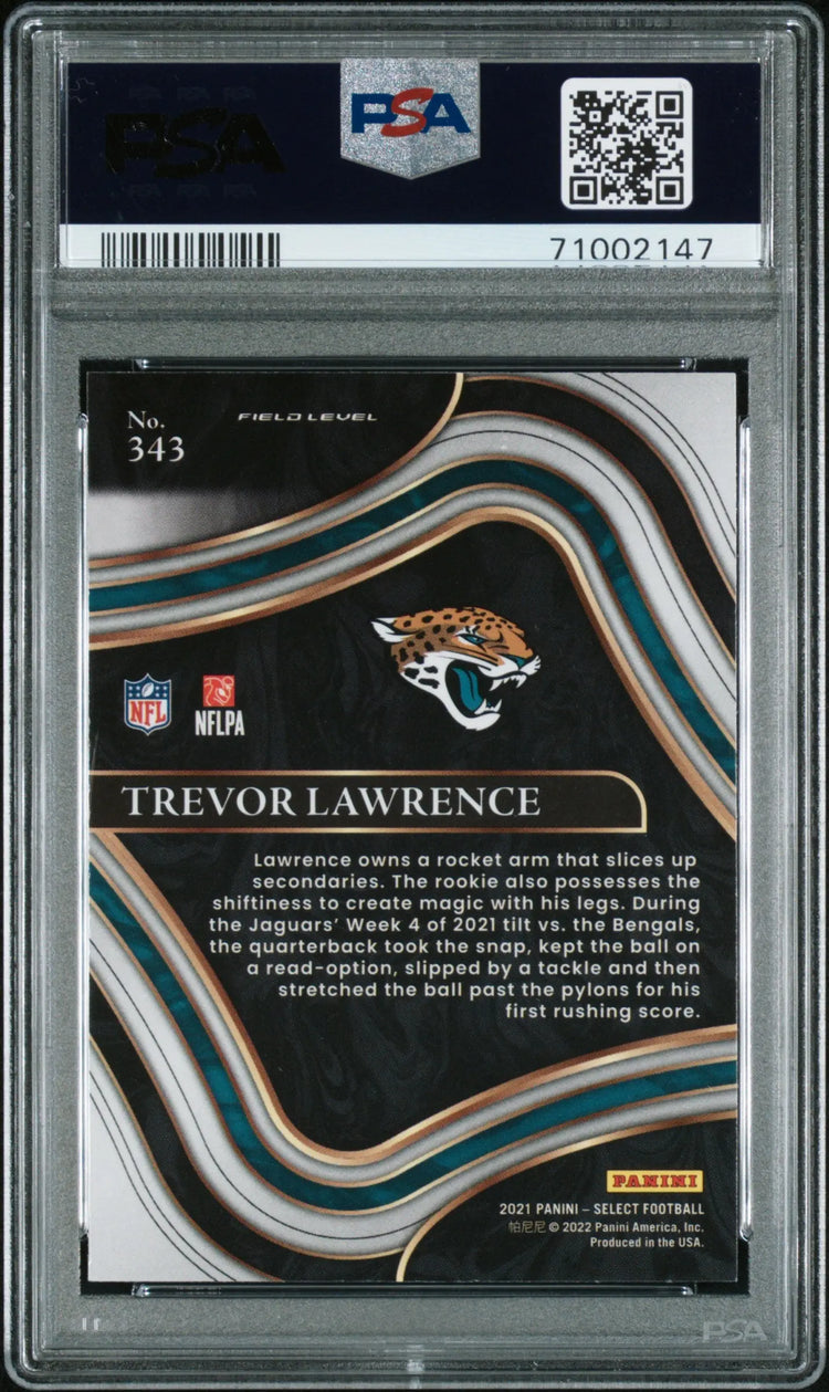 2021 Panini Select Football Trevor Lawrence RC Rookie #343 PSA 10 