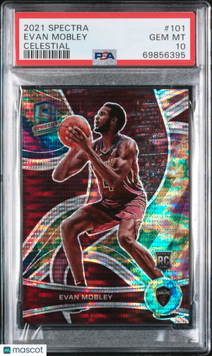 2021 Panini Spectra Evan Mobley RC Rookie #101 Celestial PSA 10 /99 
