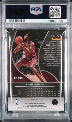 2021 Panini Spectra Evan Mobley RC Rookie #101 Celestial PSA 10 /99 
