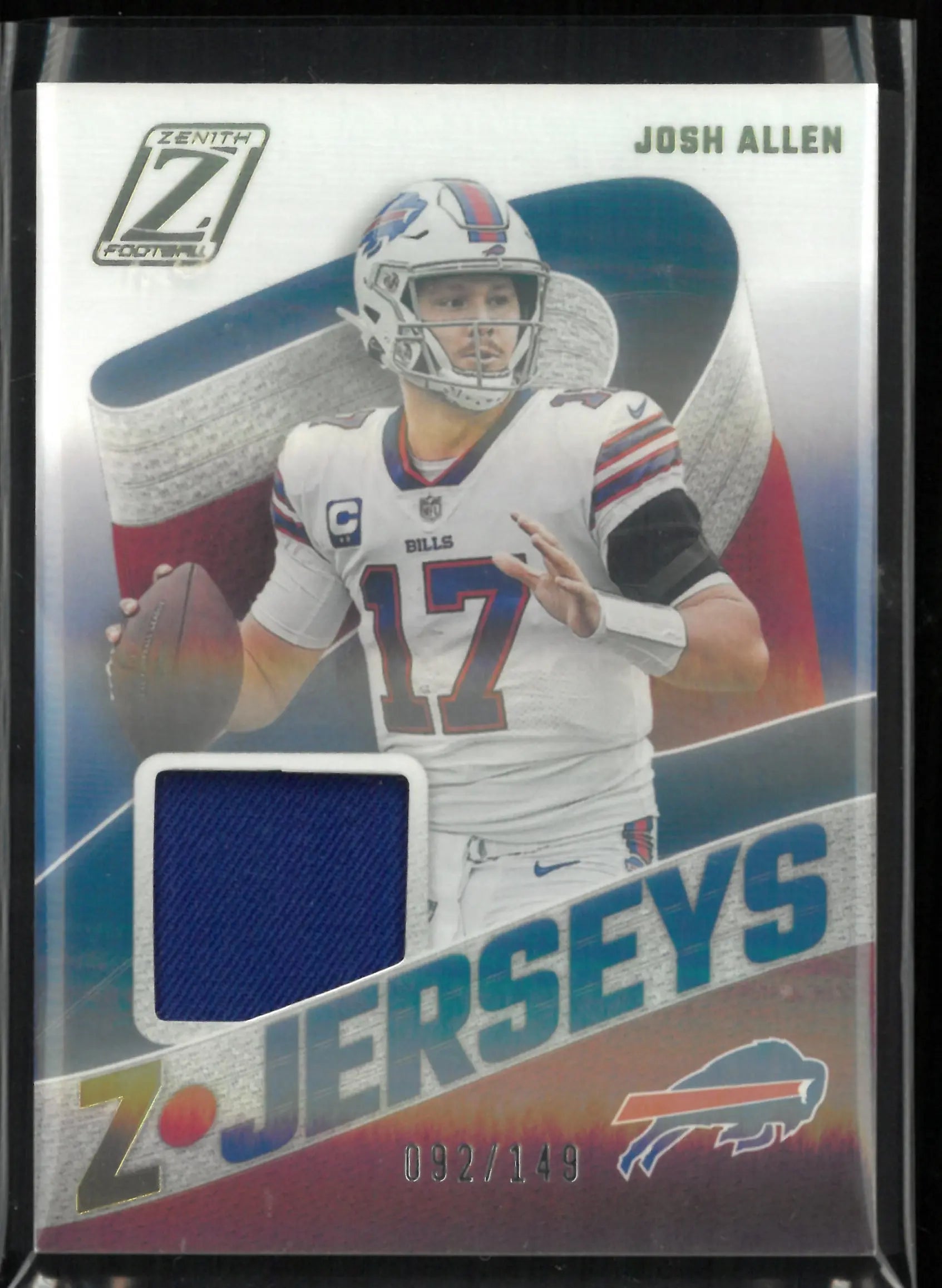 2021 Panini Zenith Z Jerseys Patch Josh Allen /149 