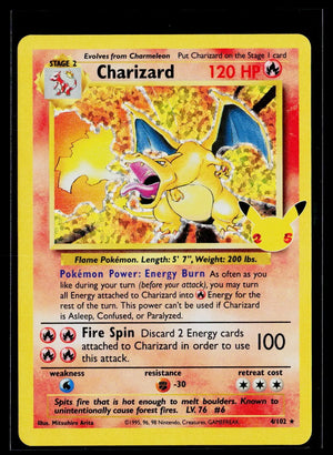 2021 Pokemon 25th Anniversary Celebrations: Classic Collection Charizard 4/102 