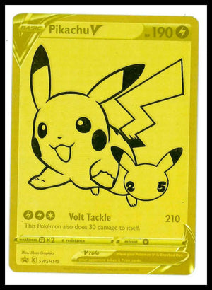 2021 Pokemon 25th Anniversary Golden Box Pikachu V 001/015 