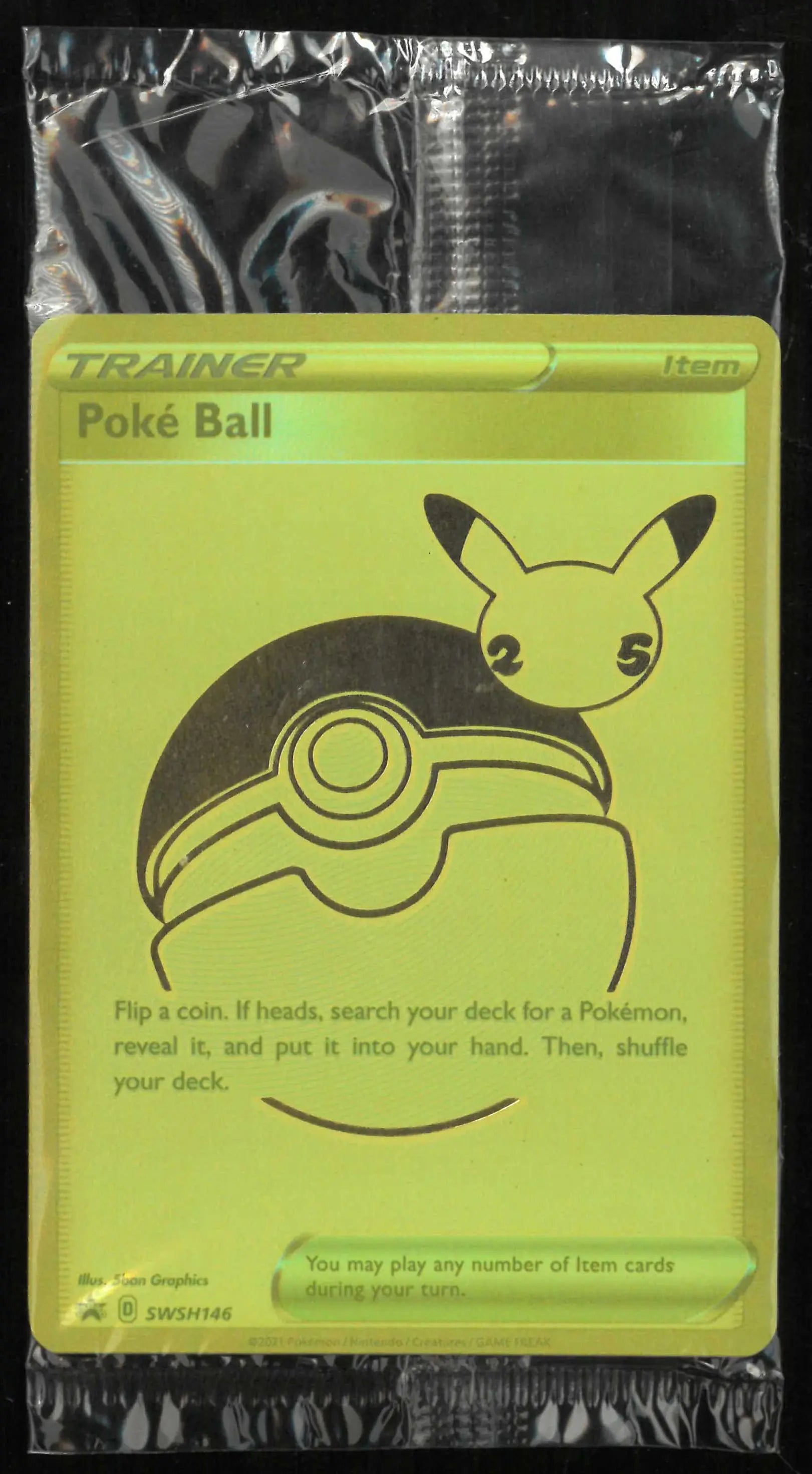 2021 Pokemon 25th Sword & Shield Promo Poke Ball SWSH146 Sealed (A) 