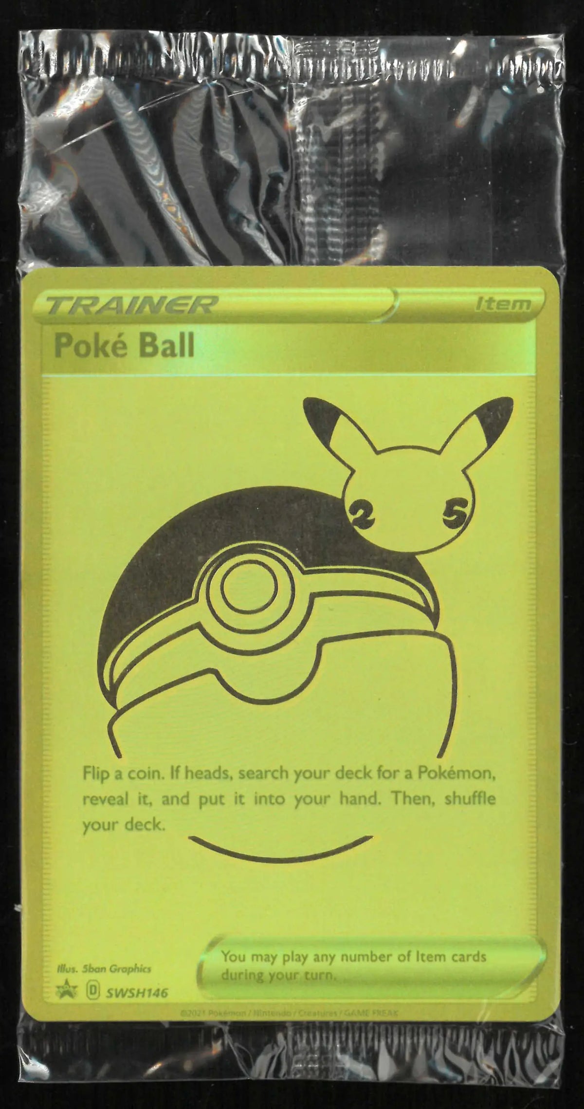 2021 Pokemon 25th Sword & Shield Promo Poke Ball SWSH146 Sealed (B) 