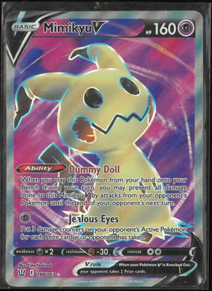 2021 Pokemon Battle Styles Mimikyu Full Art 148/163 LP 