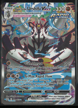 2021 Pokemon Battle Styles Secret Rare Rapid Strike Urshifu VMAX 170/163 