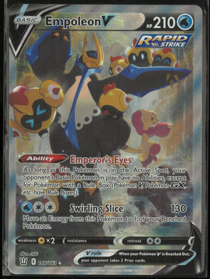 2021 Pokemon Battle Styles Ultra Rare Alternate Full Art Empoleon V 146/163 