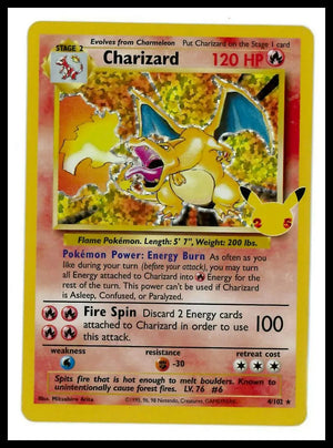 2021 Pokemon Celebrations Classic Collection Charizard 4/102 