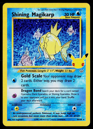 2021 Pokemon Celebrations Classic Collection Shining Magikarp 66/64 #B 