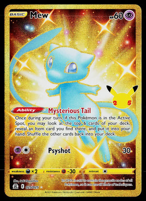 2021 Pokemon Celebrations Mew Secret 025/025 