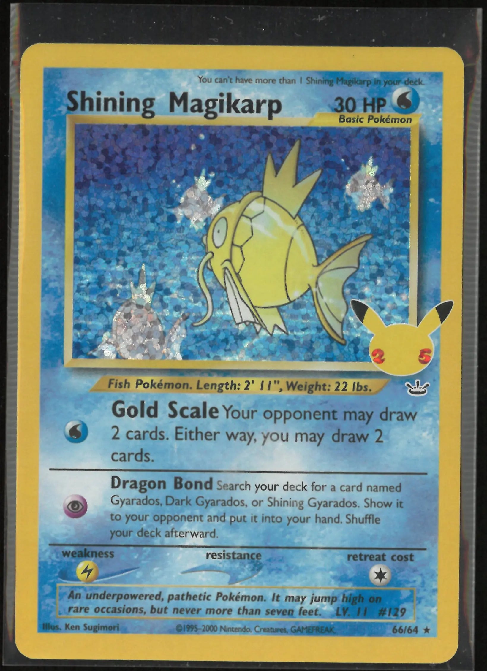 2021 Pokemon Celebrations Shining Magikarp 66/64 