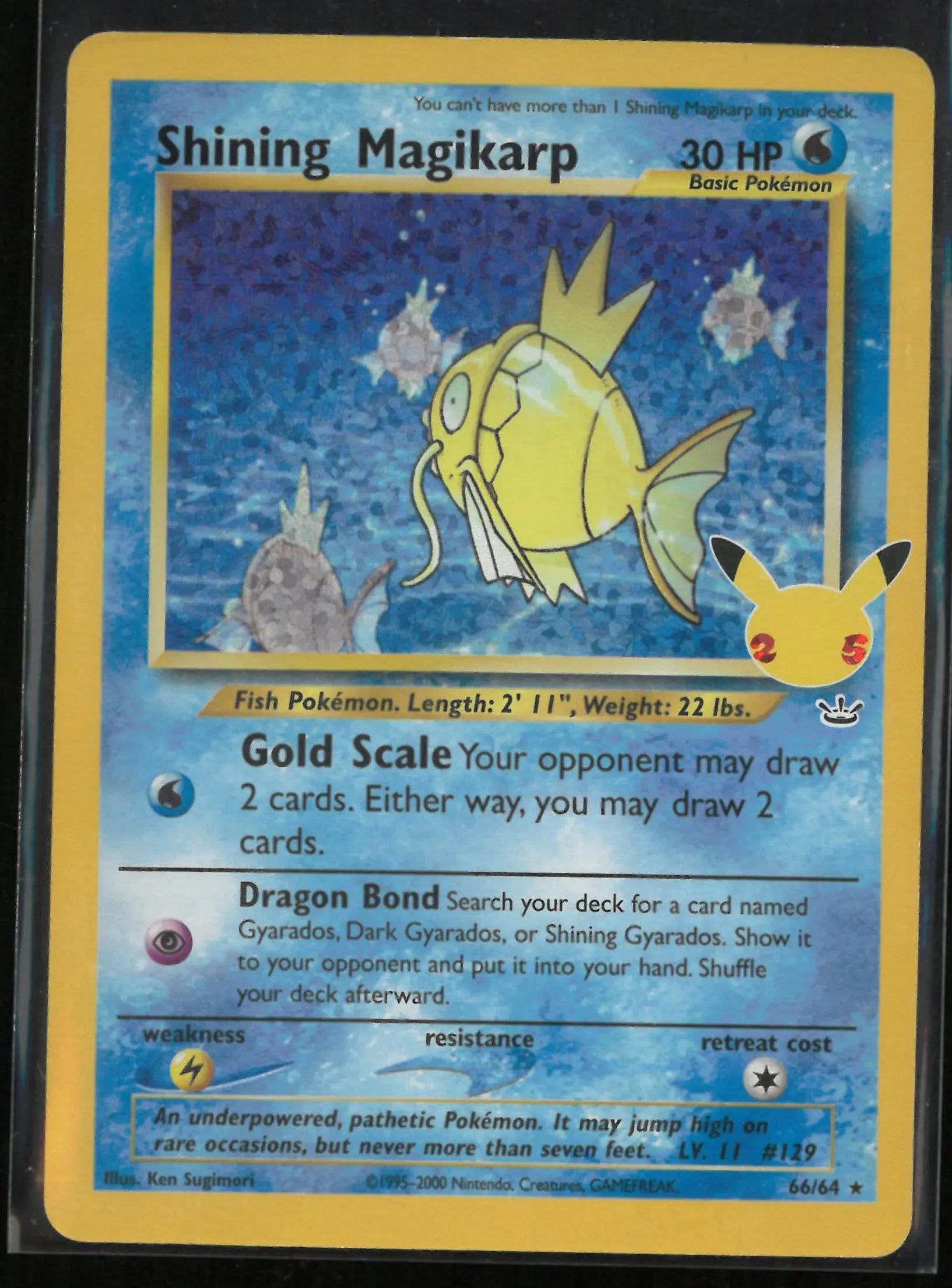 2021 Pokemon Celebrations Shining Magikarp Holo Rare 66/64 