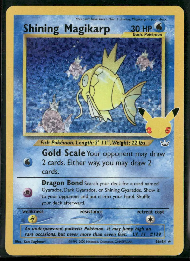 2021 Pokemon Celebrations: Classic Collection Shining Magikarp 66/64 