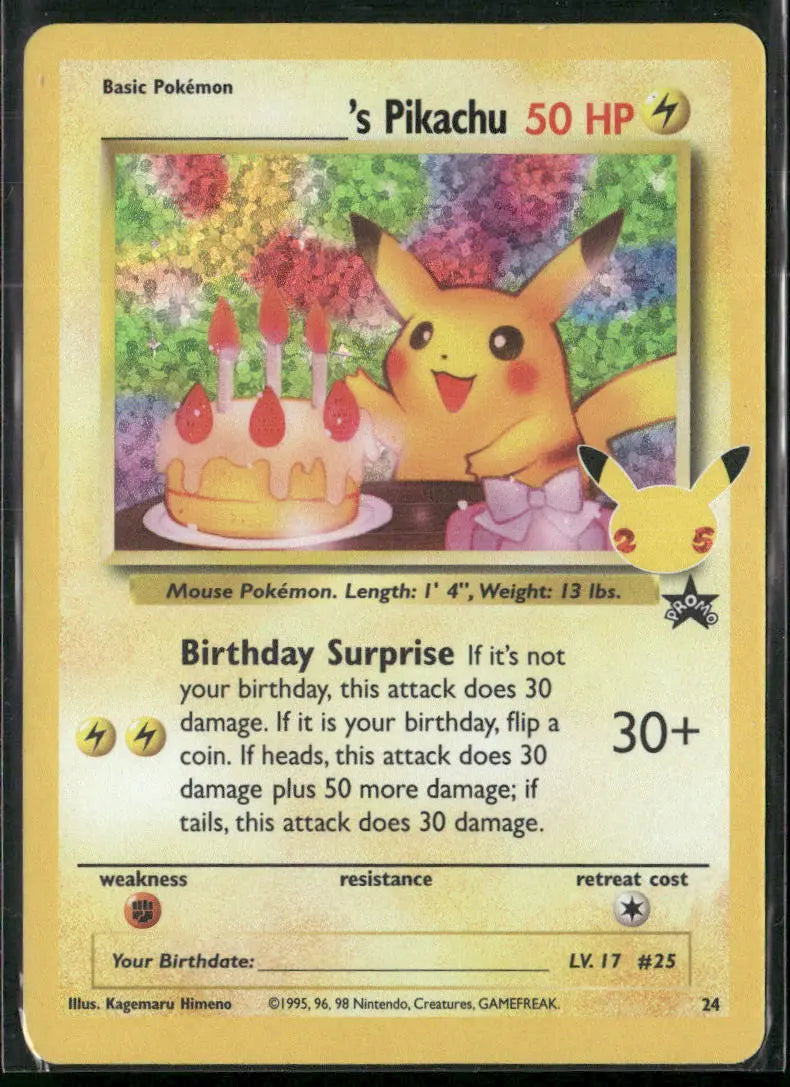 2021 Pokemon Celebrations: Classic Collection ______'s Pikachu 24/53 