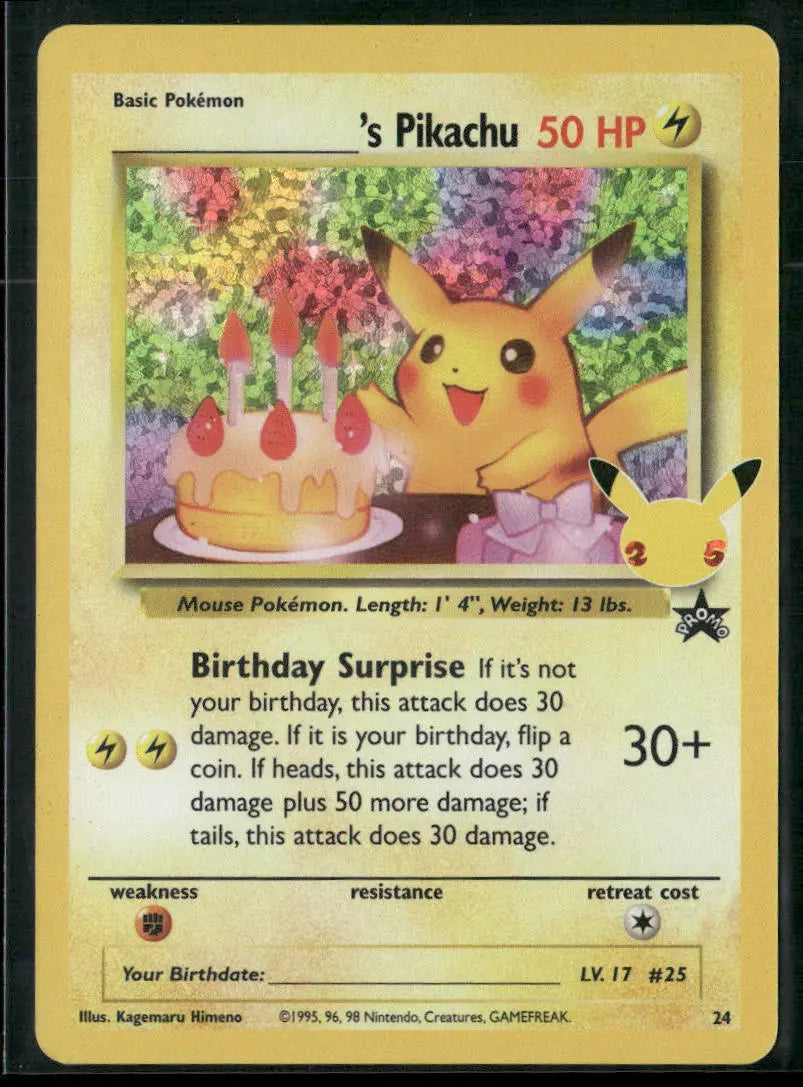 2021 Pokemon Celebrations: Classic Collection ______'s Pikachu 24/53 