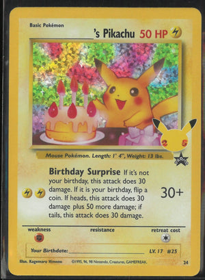 2021 Pokemon Celebrations: Classic Collection ______'s Pikachu 24/53 