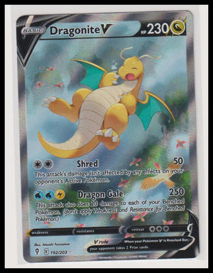 2021 Pokemon Evolving Skies Dragonite V Alternate Art 192/203 