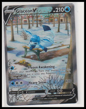 2021 Pokemon Evolving Skies Glaceon V Alternate Art 175/203 MP 