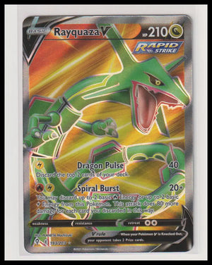 2021 Pokemon Evolving Skies Rayquaza V Full Art 193/203 