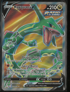 2021 Pokemon Evolving Skies Ultra Rare Full Art Rayquaza V 193/203 