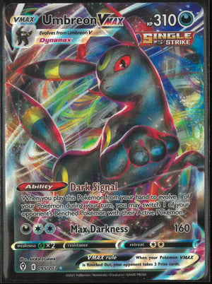 2021 Pokemon Evolving Skies Ultra Rare Umbreon VMAX 095/203 