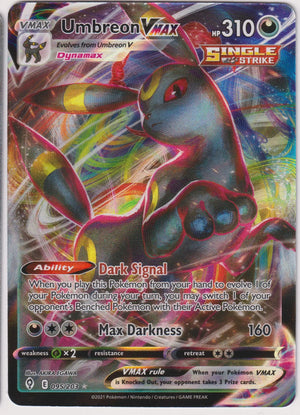 2021 Pokemon Evolving Skies Umbreon VMAX Ultra Rare 95/203 