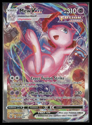 2021 Pokemon Fusion Strike Alternate Art Secret Mew VMAX 269/264 