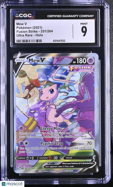 Pokemon Trading Card Game Sword & Shield Fusion Strike Ultra Rare Mew V #251 [Alternate Full Art]