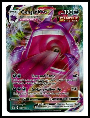 2021 Pokemon Fusion Strike Gengar VMAX 157/264 