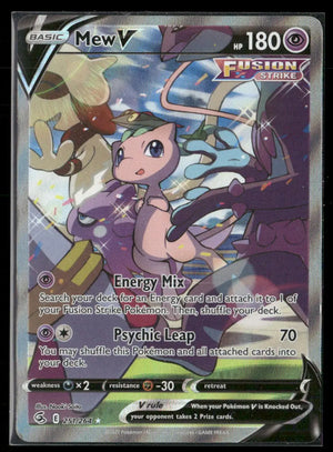 2021 Pokemon Fusion Strike Ultra Rare Alternate Full Art Mew V 251/264 