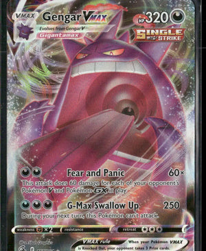 2021 Pokemon Fusion Strike Ultra Rare Gengar VMAX 157/264 