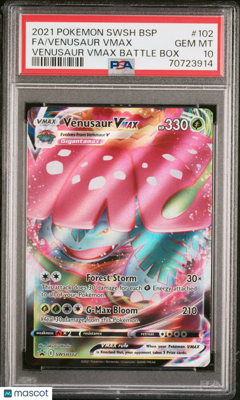 Buy 2021 Pokemon Venusaur VMAX PSA 10 | Graded Card Sale
