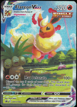 2021 Pokemon Sword & Shield Promo Flareon VMAX SWSH180 