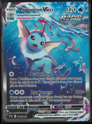 2021 Pokemon Sword & Shield Promo Vaporeon VMAX SWSH182 
